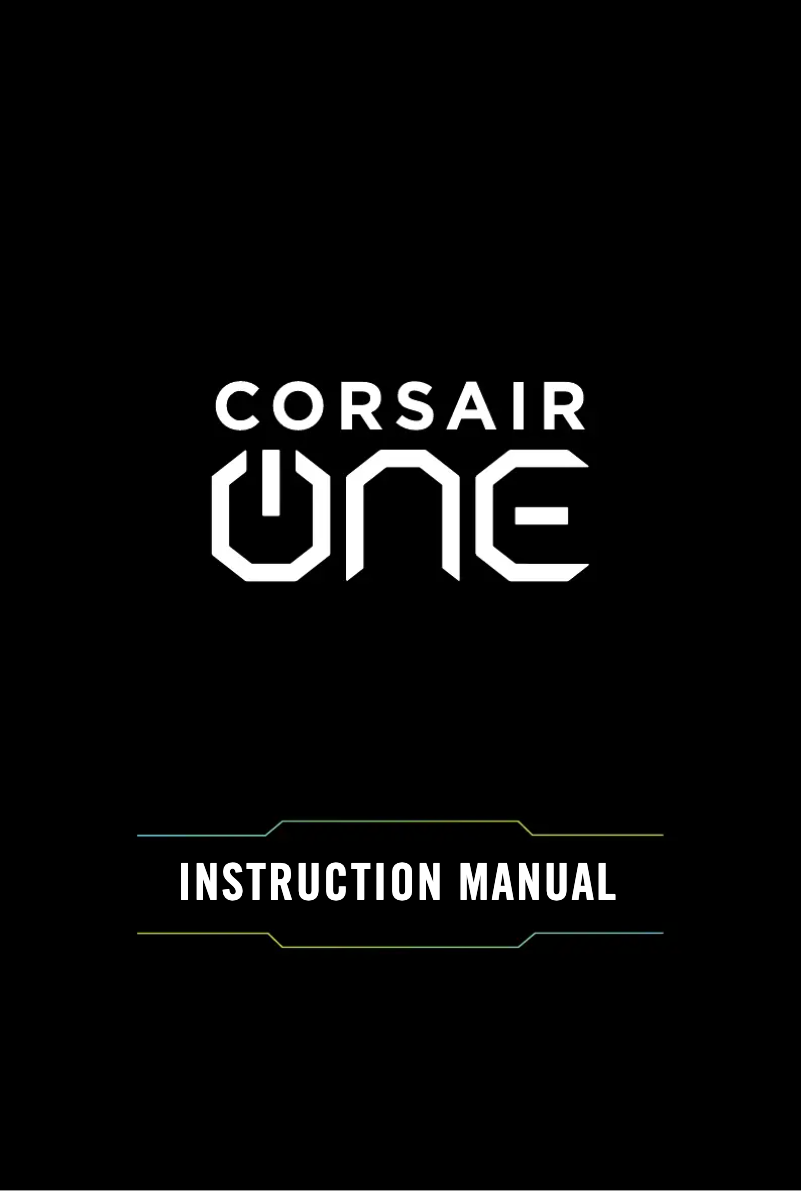 Page 1 de la notice Manuel utilisateur Corsair One