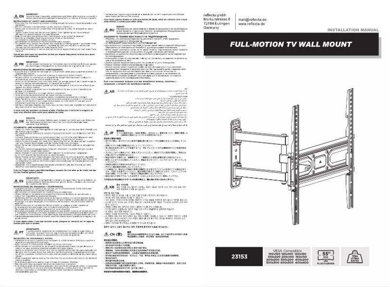 Page n°1 - Manuel utilisateur Reflecta 23153