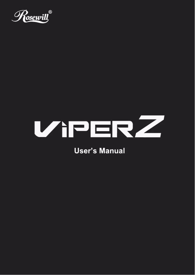 Image de la première page du manuel de l'appareil Viper Z
