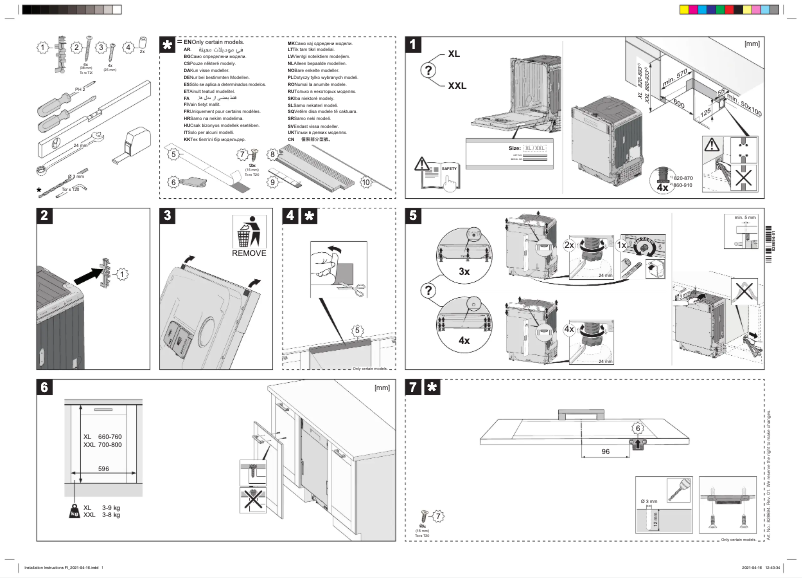 Page n°1 - Guide d'installation Gorenje GV66160