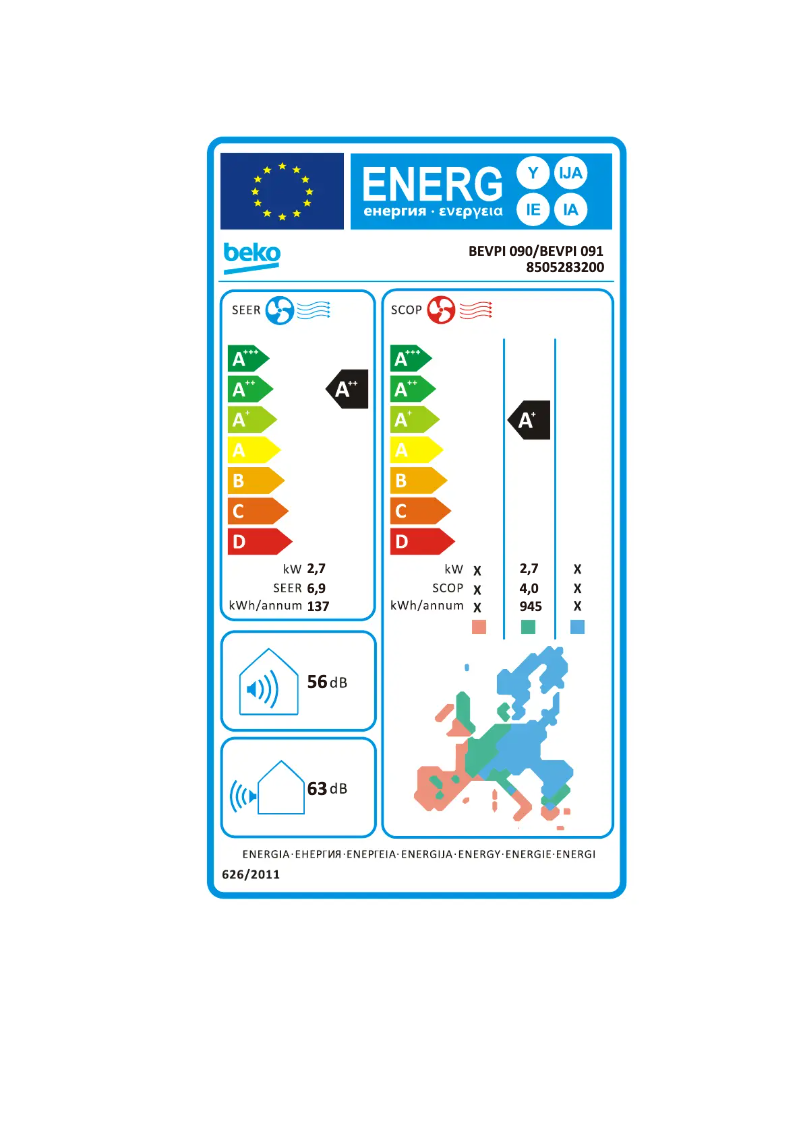 Image de la première page du manuel de l'appareil BEVPI 091