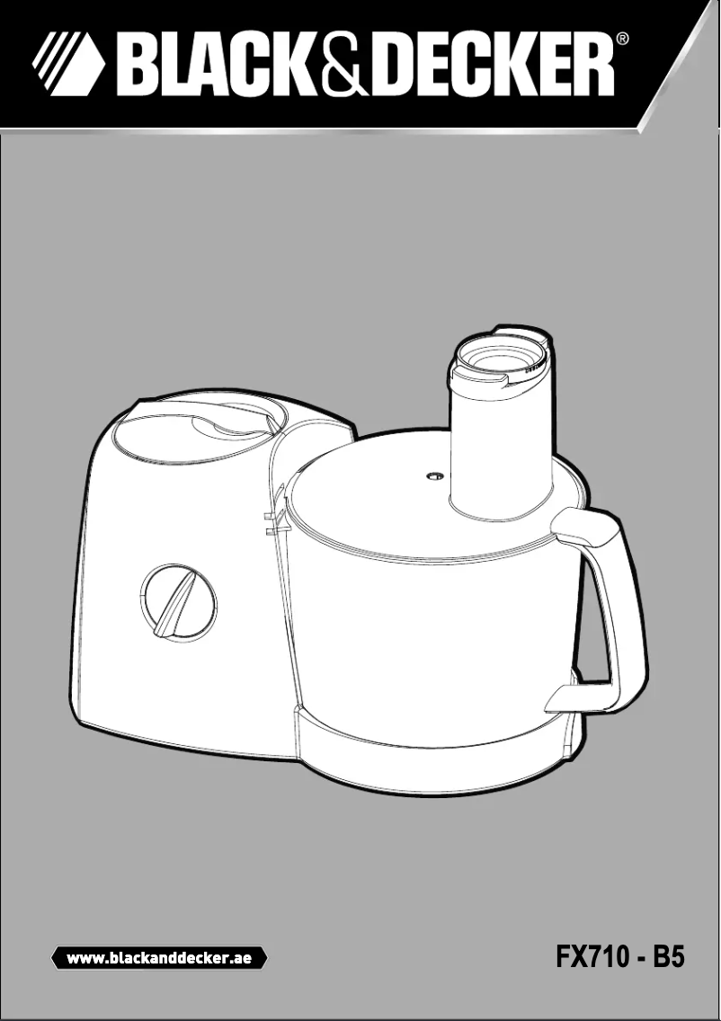 Page 1 de la notice Manuel utilisateur Black & Decker FX710