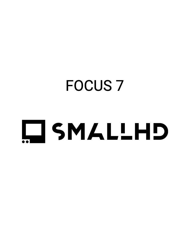 Page 1 de la notice Manuel utilisateur SmallHD Focus 7