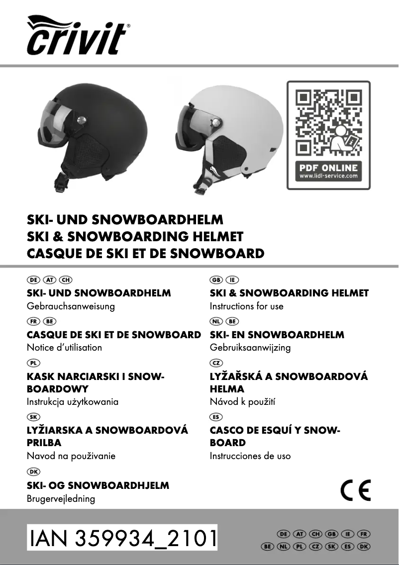 Page n°1 - Manuel utilisateur Crivit IAN 367478