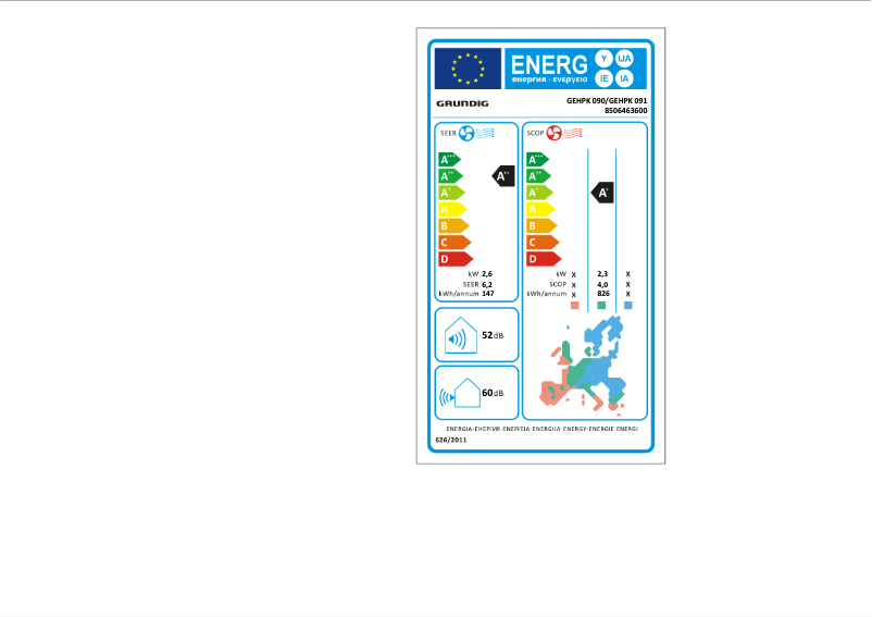 Imagen de la primera página del manual del dispositivo GEHPK 090 / GEHPK 091