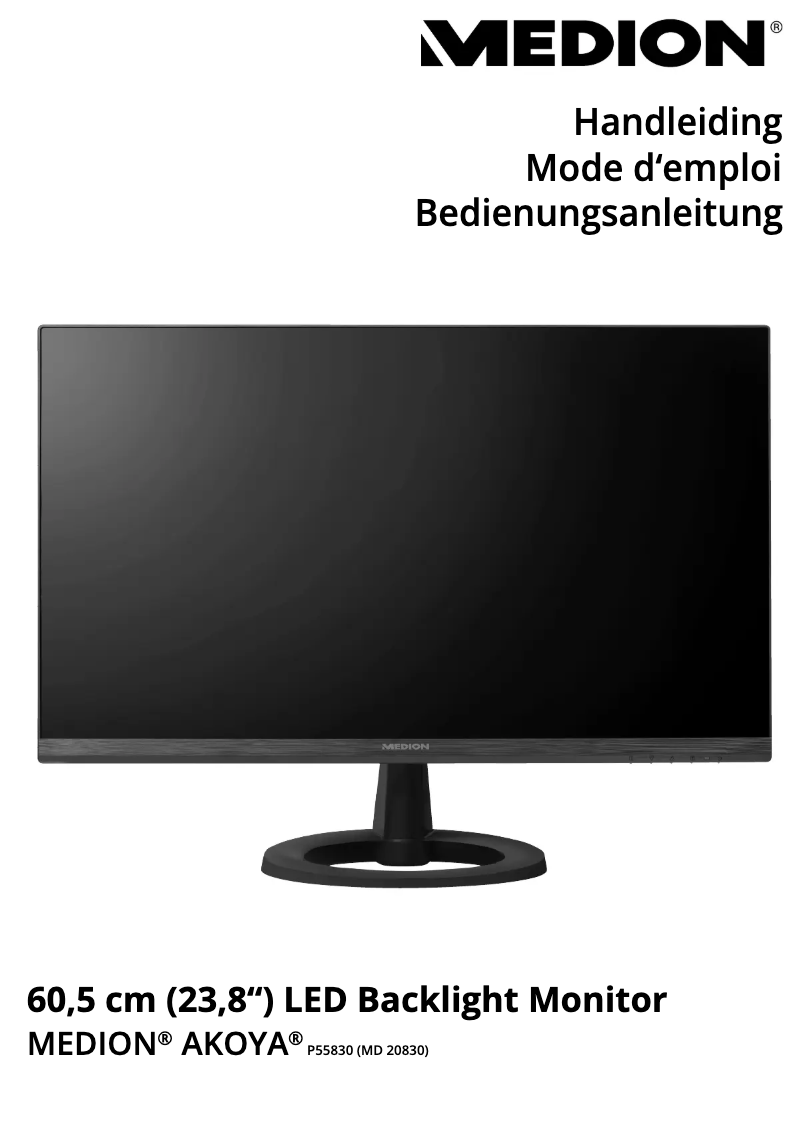 Page n°1 - Manuel utilisateur Medion Akoya P55830 MD 20830