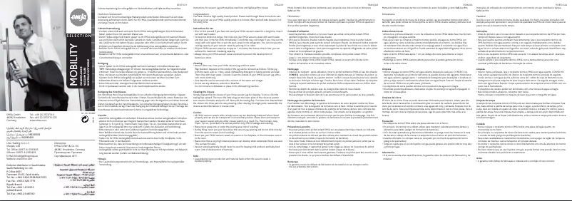 Imagen de la primera página del manual del dispositivo Mobility