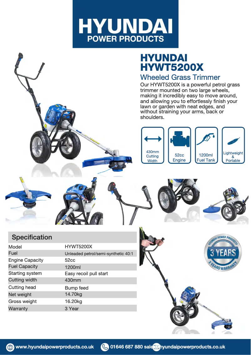 Page 1 de la notice Manuel utilisateur Hyundai HYWT5200X