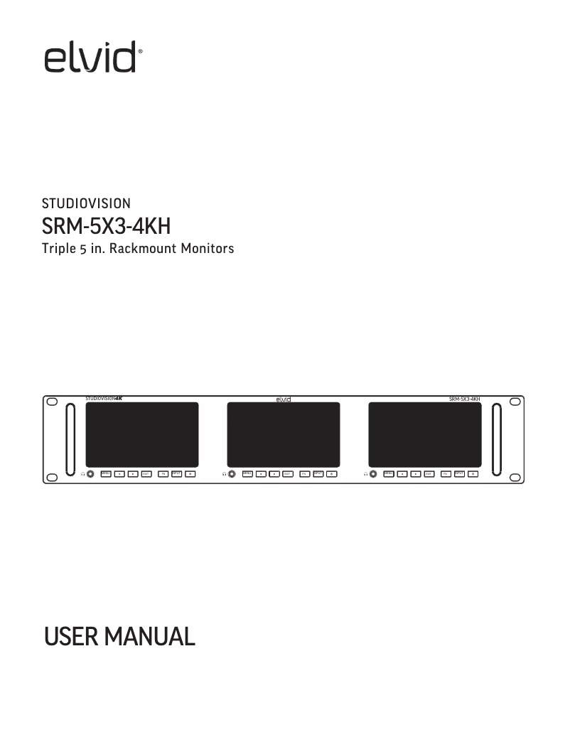 Imagen de la primera página del manual del dispositivo StudioVision SRM-5X3-4KH
