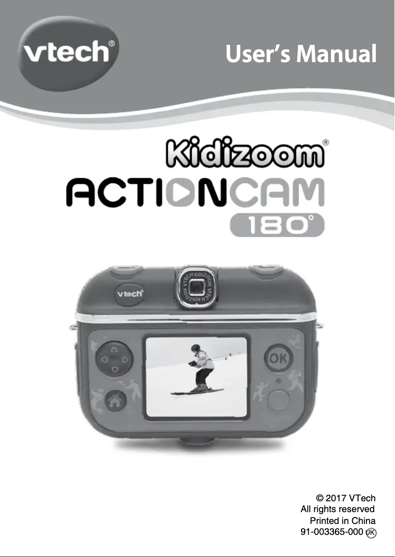 Página 1 del manual Manual de usuario Vtech Kidizoom Action Cam 180°