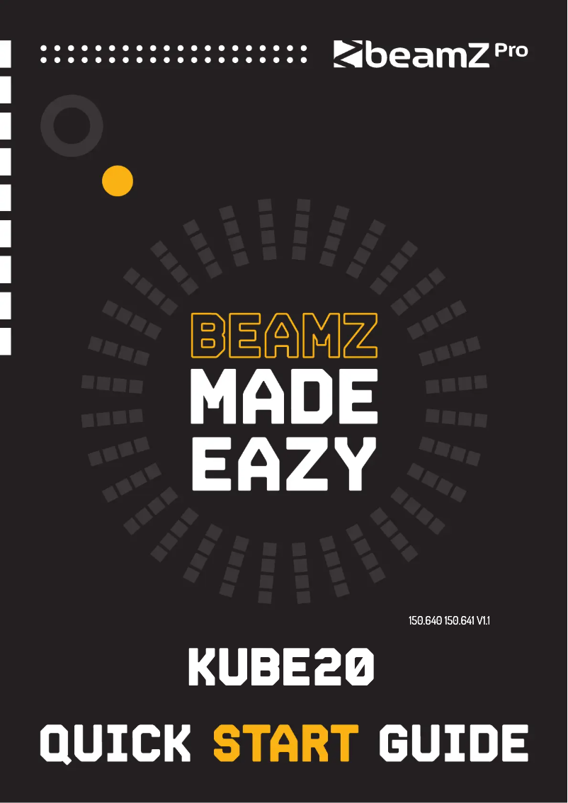Page n°1 - Guide de démarrage rapide BeamZ KUBE20