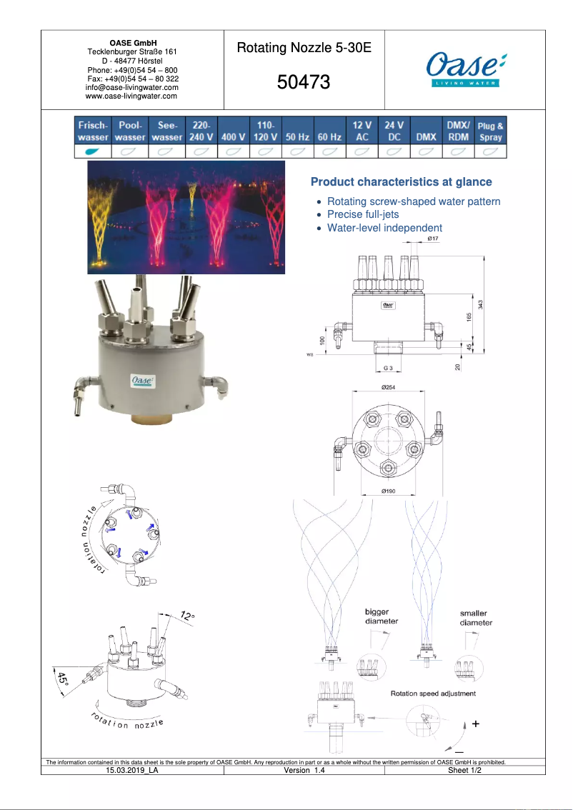 Image de la première page du manuel de l'appareil AquaMax Eco Premium 12000