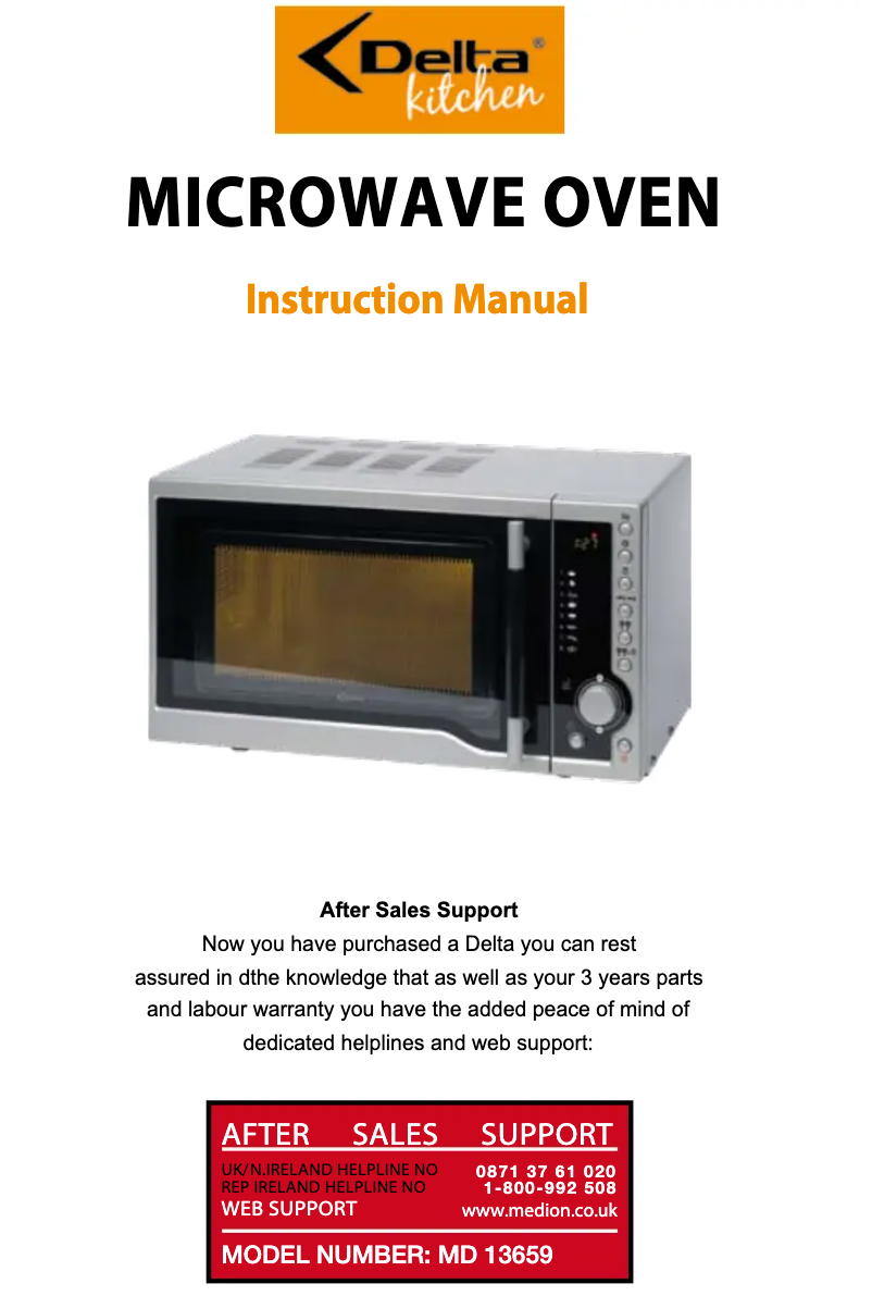 Page 1 de la notice Manuel utilisateur Medion MD 13659