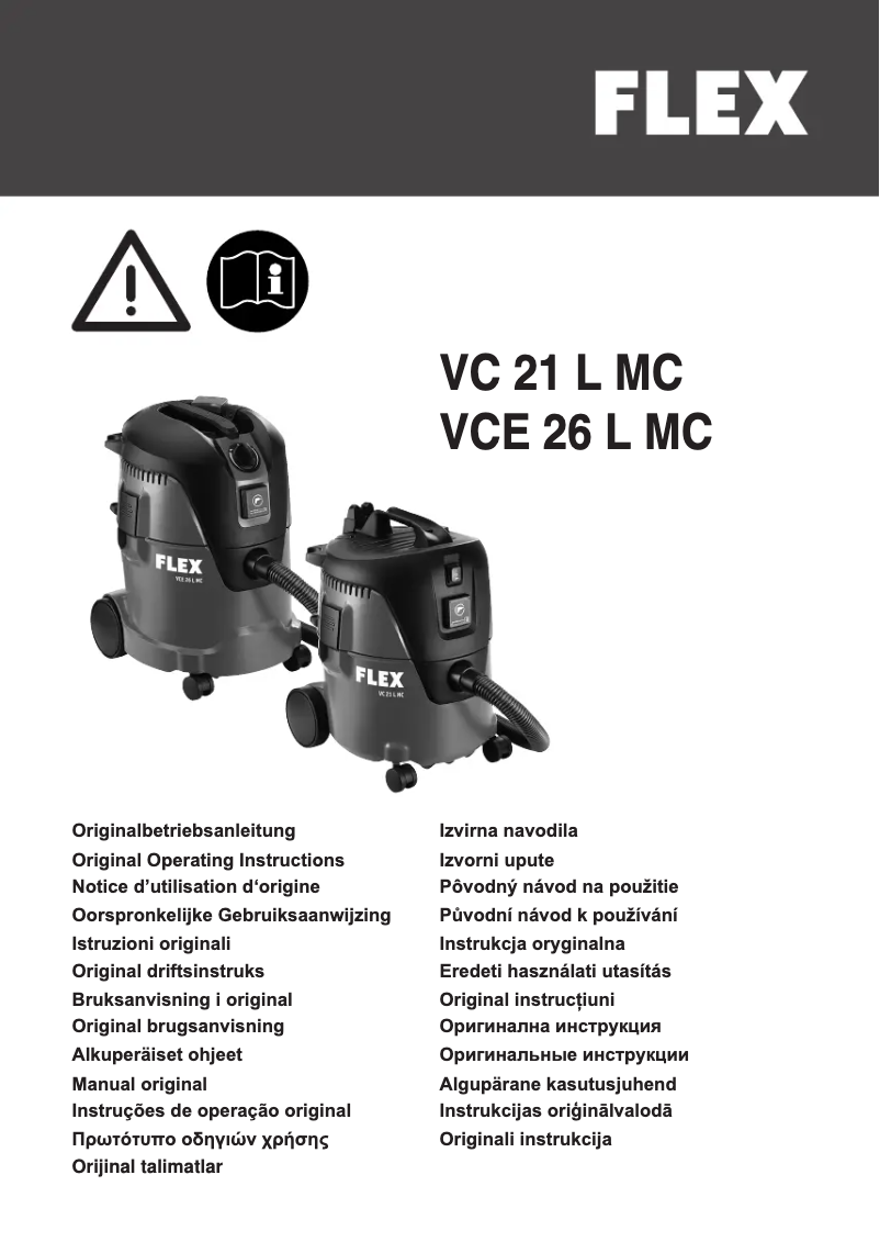 Página 1 del manual Manual de usuario Flex VCE 26 MC