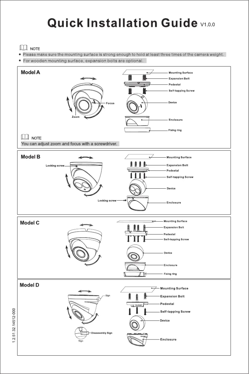 Image de la première page du manuel de l'appareil Lite HAC-HDW1239TL-A-LED