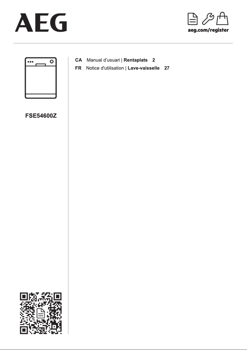 Image de la première page du manuel de l'appareil FSE54600Z