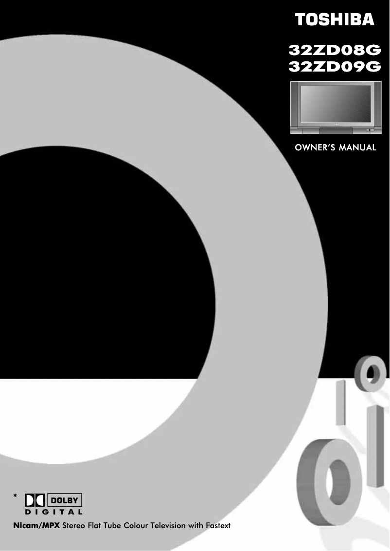 Page n°1 - Manuel utilisateur Toshiba 32ZD09G