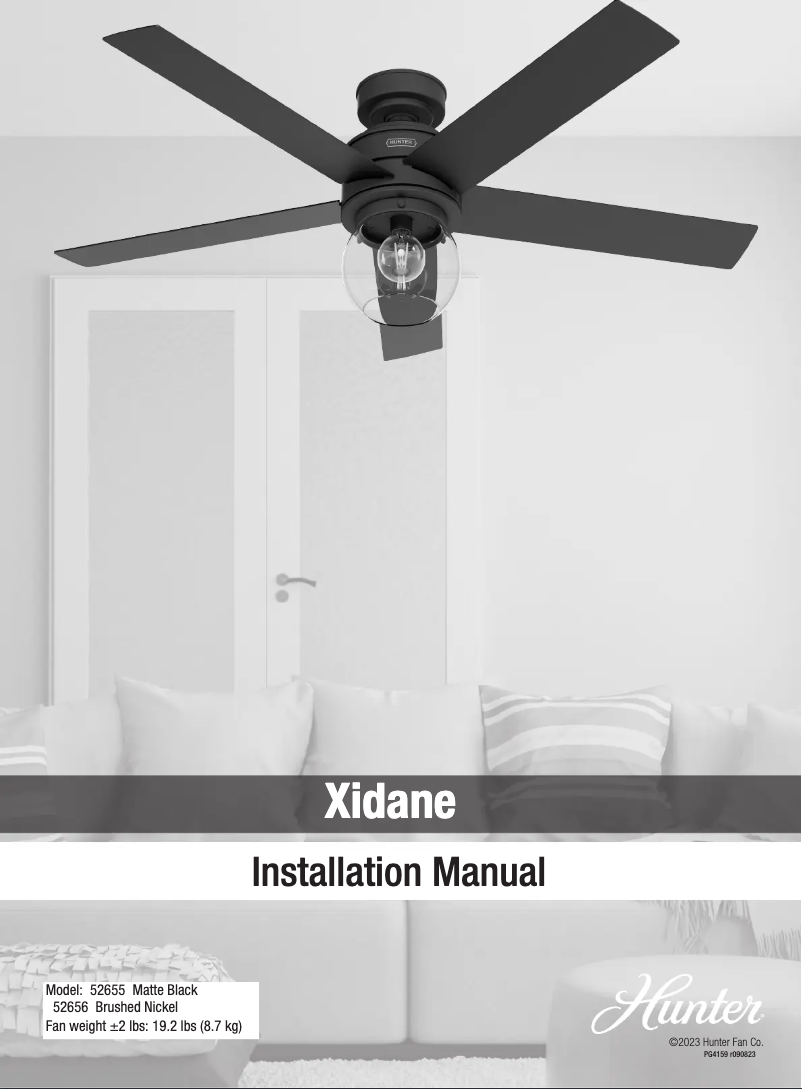 Imagen de la primera página del manual del dispositivo Xidane