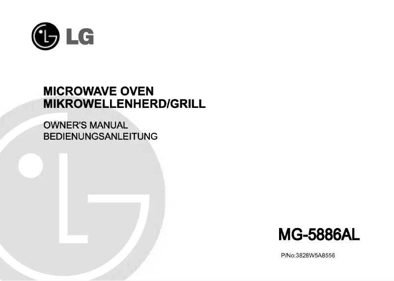 Page 1 de la notice Manuel utilisateur LG MH-5883ALBT