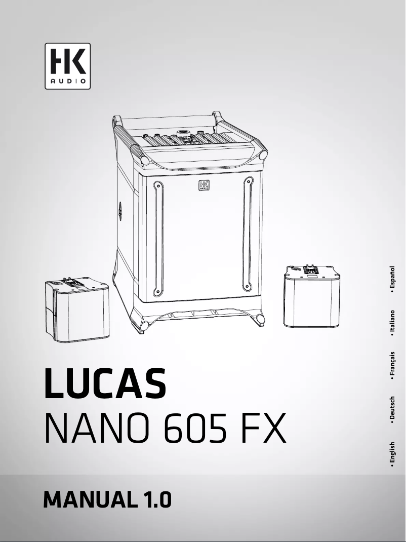 Page 1 de la notice Manuel utilisateur HK Audio Lucas Nano 605 FX