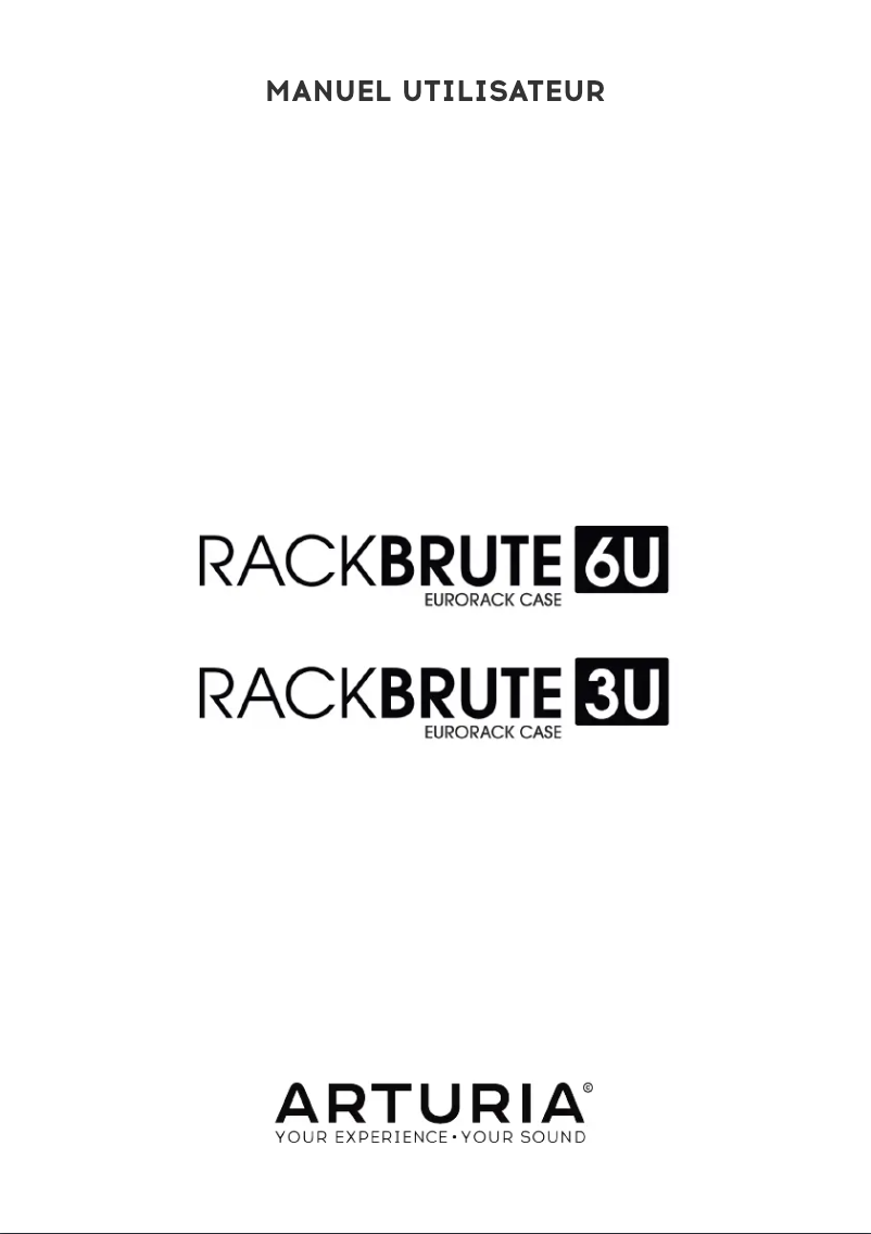 Image de la première page du manuel de l'appareil RackBrute 6U