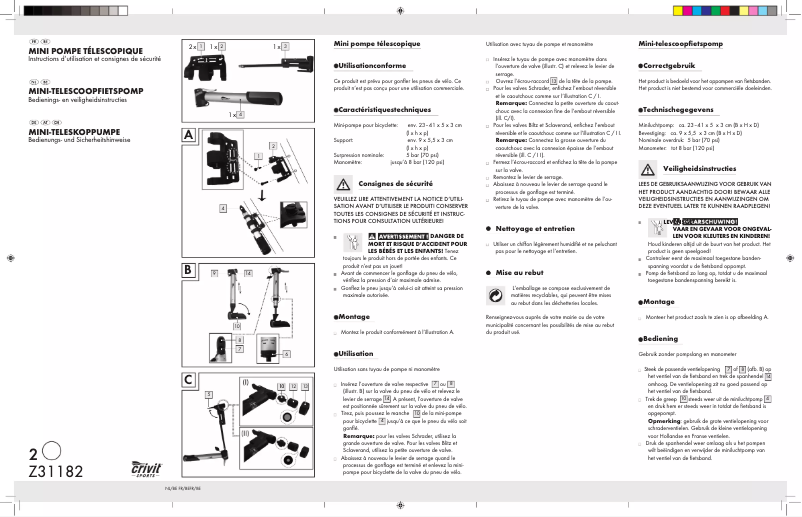 Page n°1 - Manuel utilisateur Crivit IAN 73446