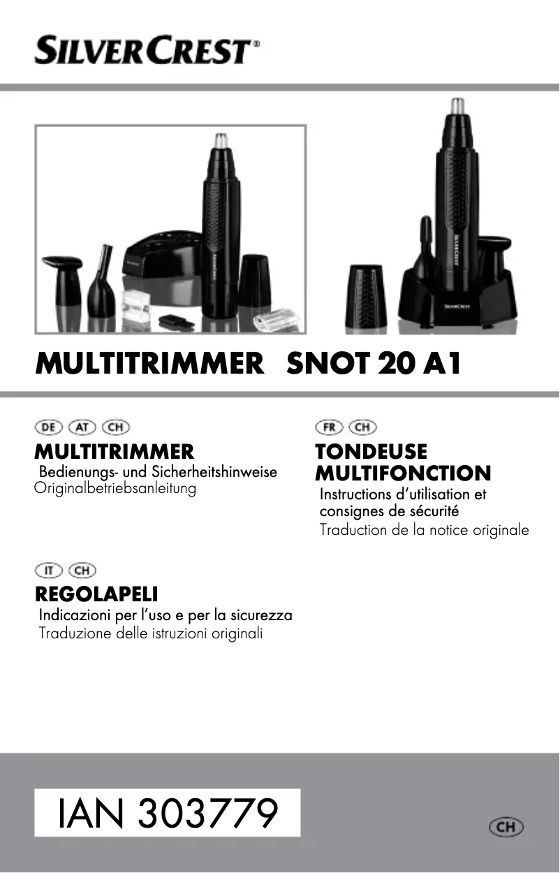 Page 1 de la notice Manuel utilisateur SilverCrest SNOT 20 B1