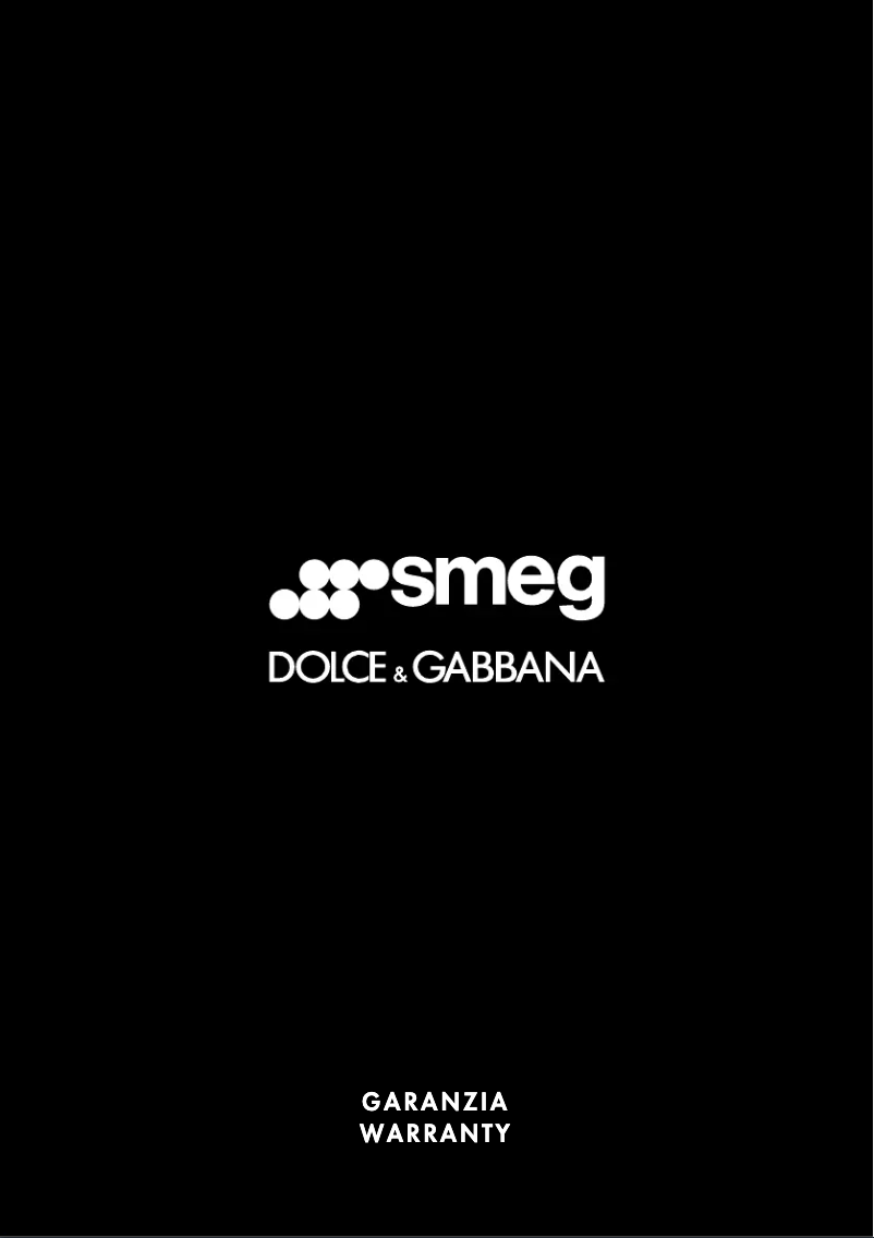 Page n°1 - Informations de garantie Smeg TSF01