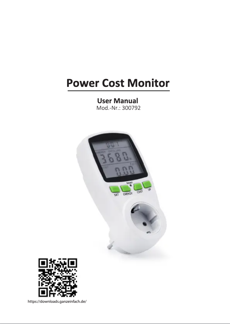 Page 1 de la notice Manuel utilisateur Arendo 300792