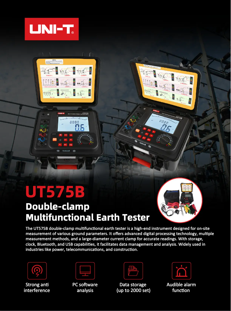 Image de la première page du manuel de l'appareil UT575B