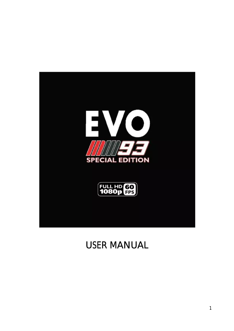 Image de la première page du manuel de l'appareil EVO MM93