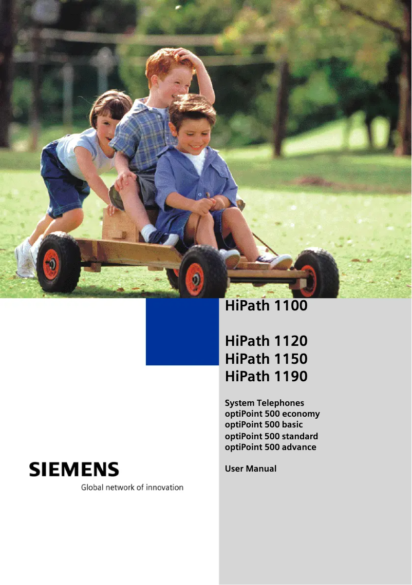 Page 1 de la notice Manuel utilisateur Siemens Hipath 1190