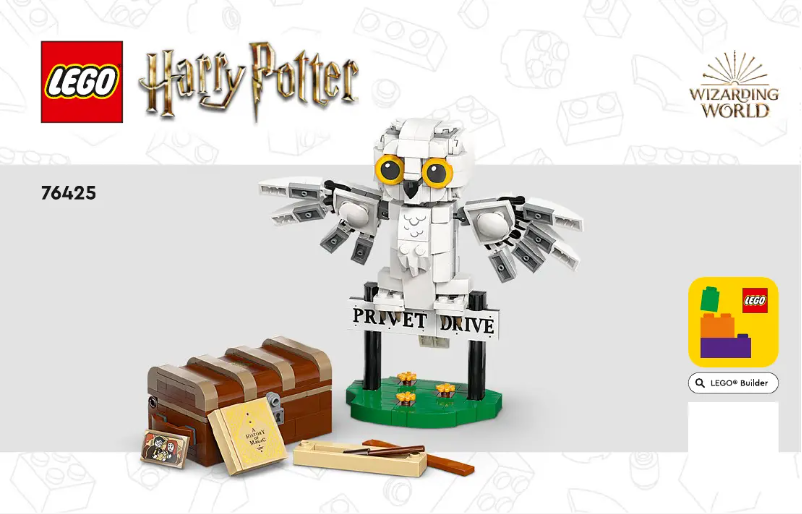 Page n°1 - Manuel utilisateur Lego Harry Potter 76425