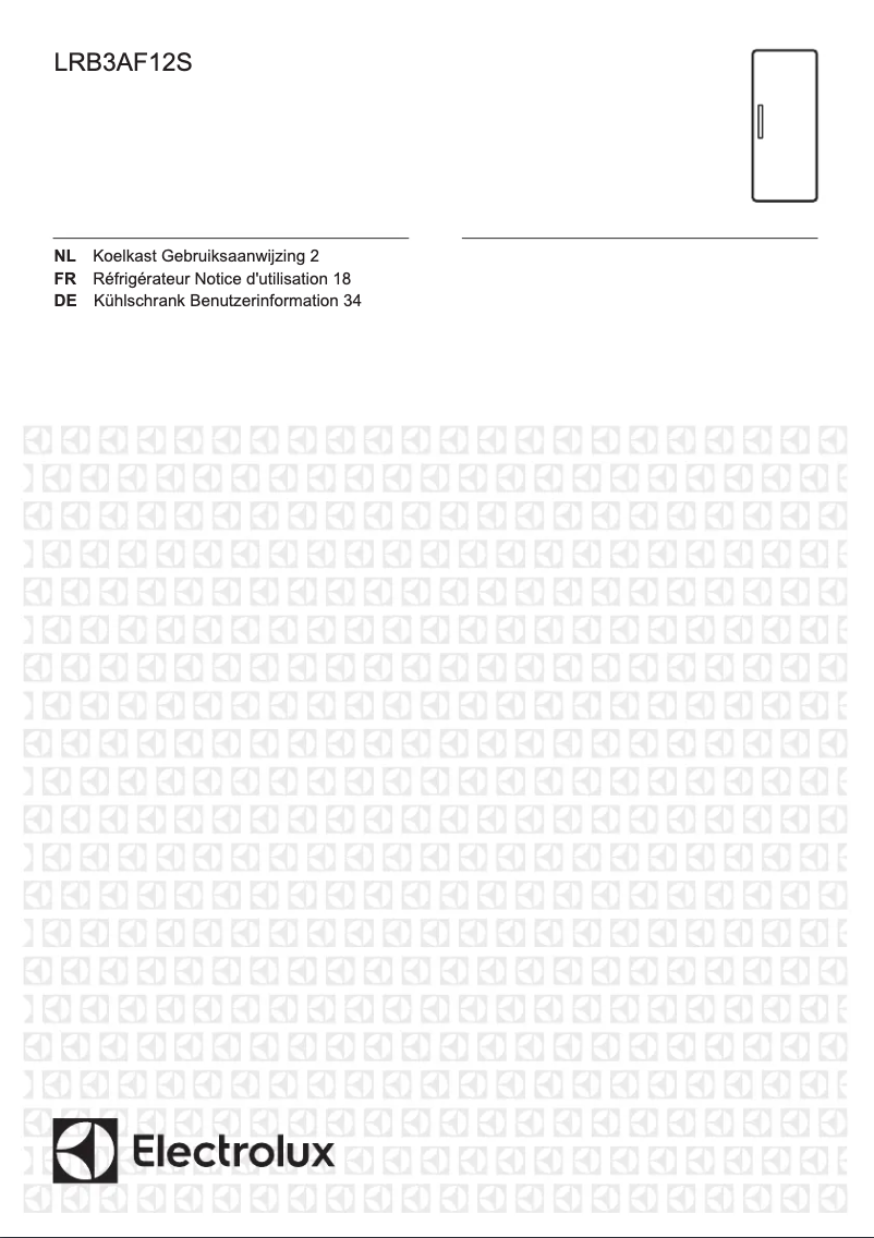 Page 1 de la notice Manuel utilisateur Electrolux LRB3AF12S