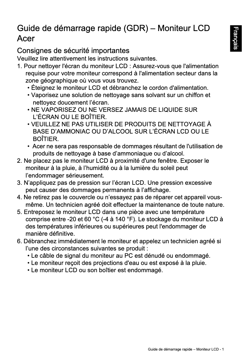 Imagen de la primera página del manual del dispositivo EI431CR