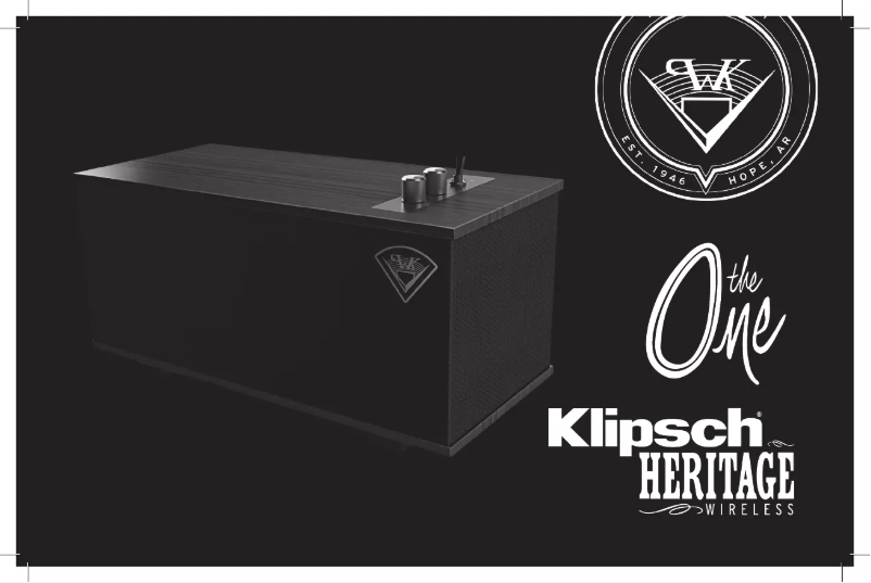 Page n°1 - Manuel utilisateur Klipsch Heritage The One