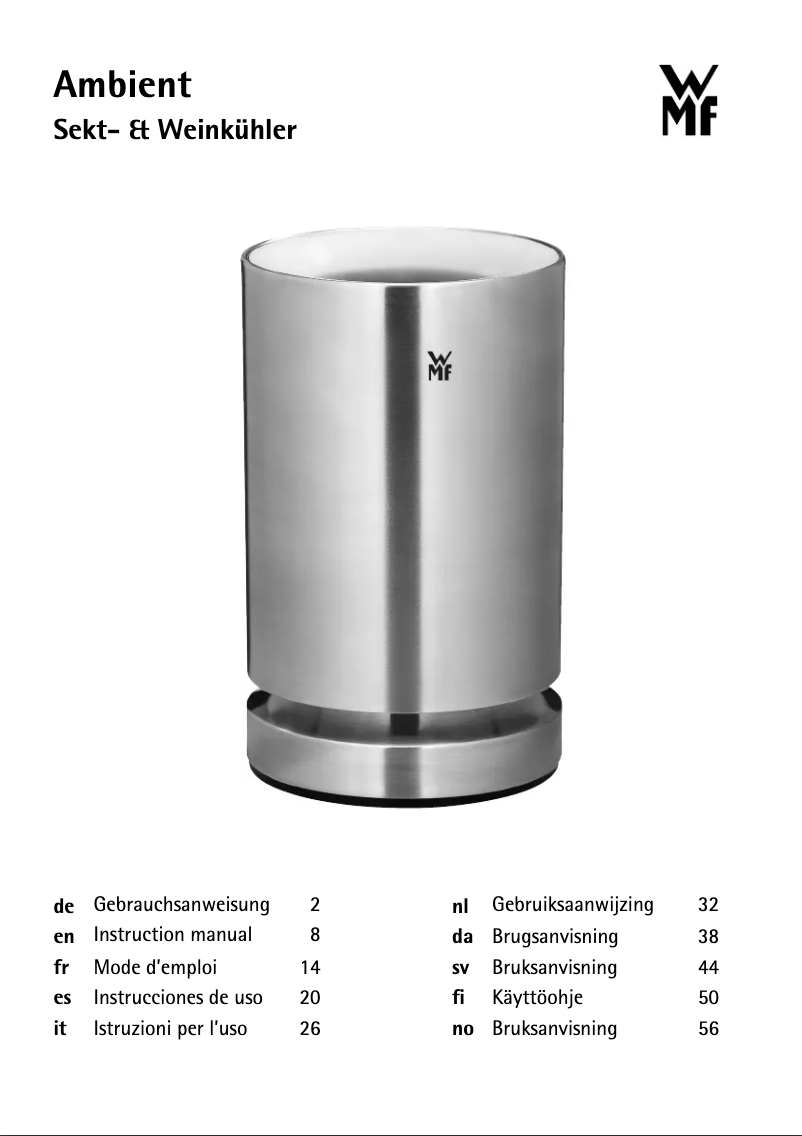 Image de la première page du manuel de l'appareil Ambient 04.1540.0011