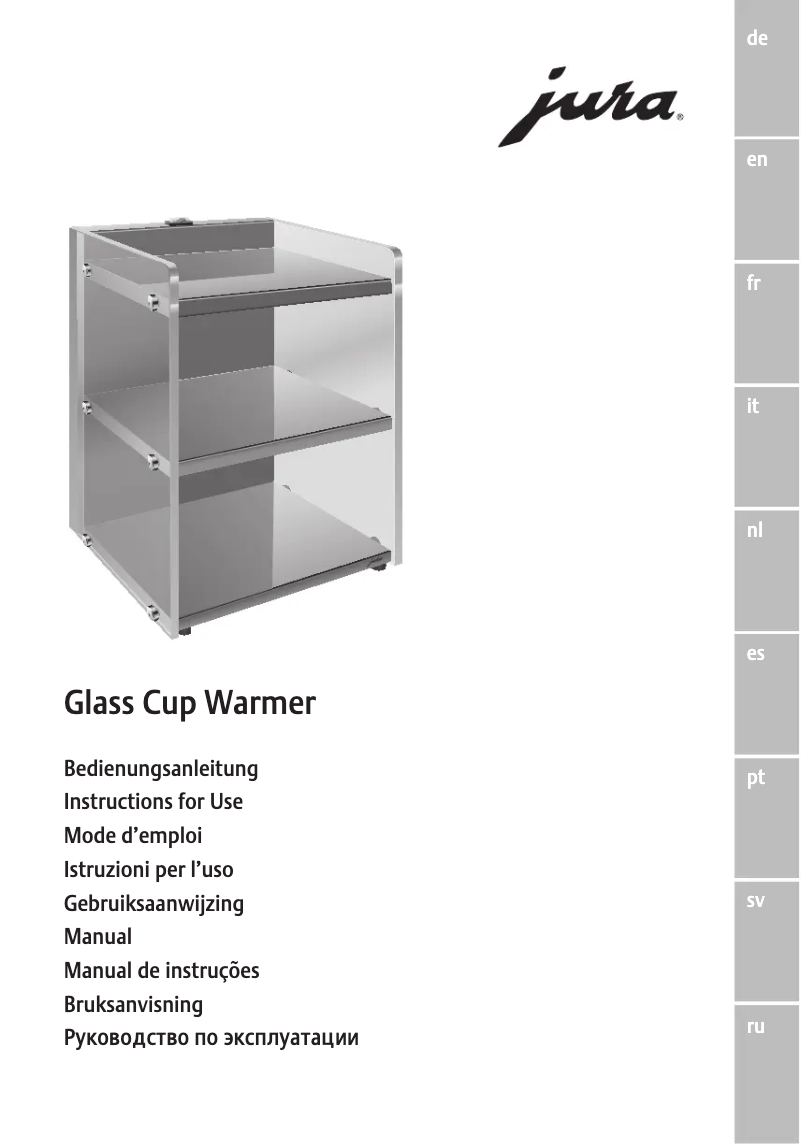 Page 1 de la notice Manuel utilisateur Jura Glass Cup Warmer
