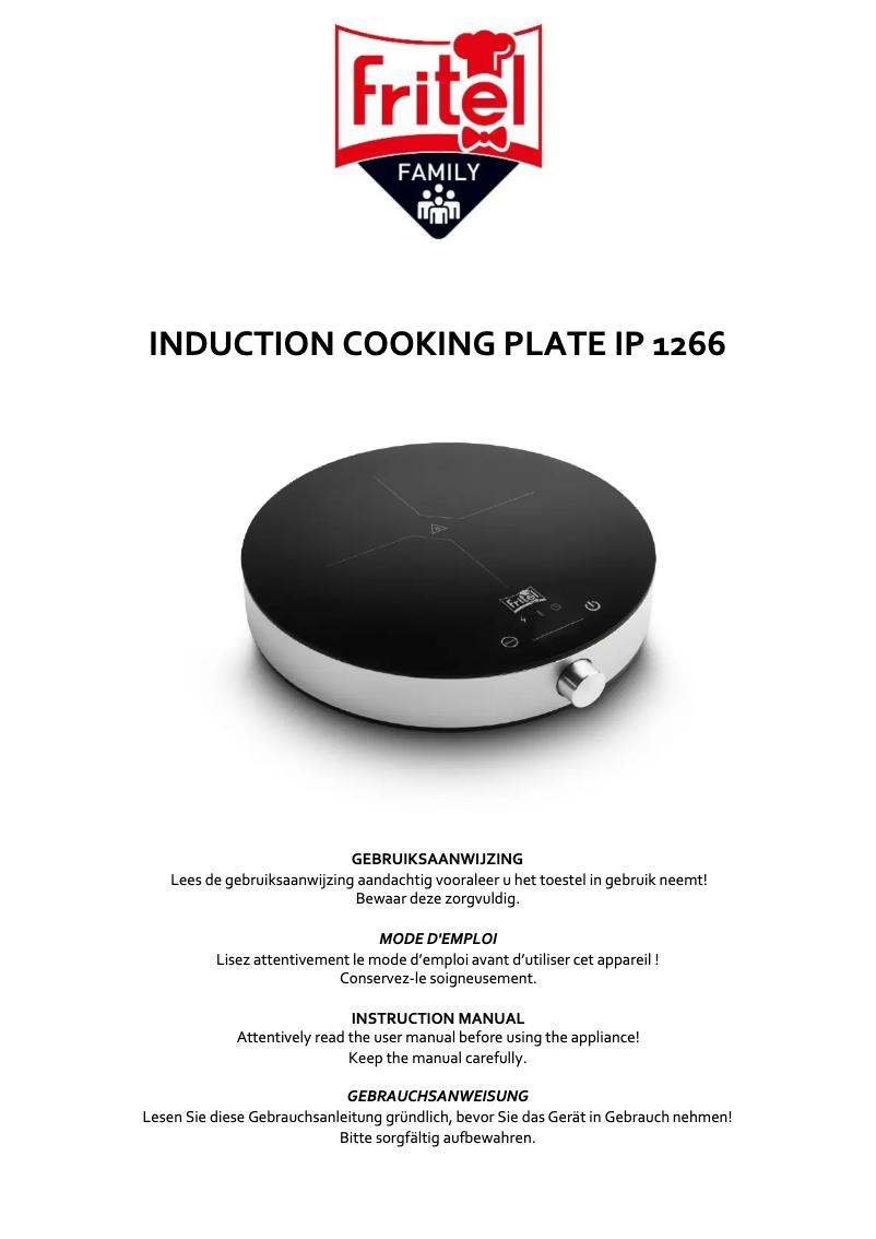 Page 1 de la notice Manuel utilisateur Fritel IP 1266
