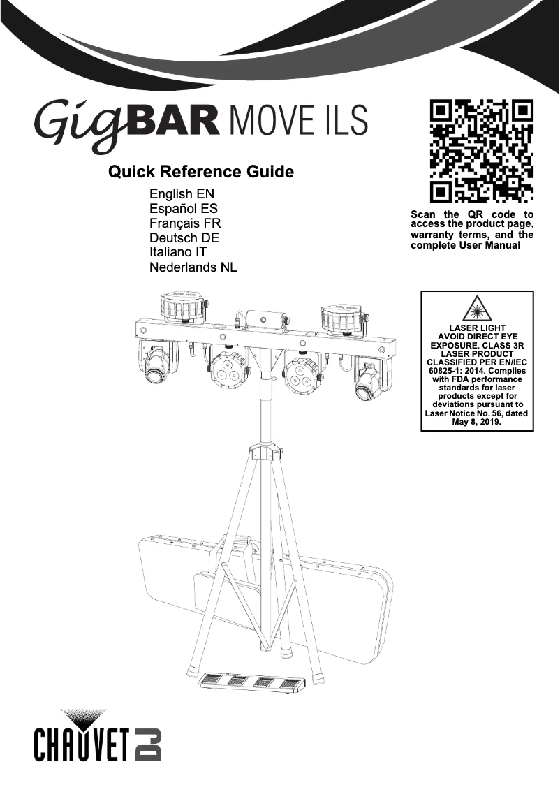 Page 1 de la notice Manuel utilisateur Chauvet GigBAR Move ILS