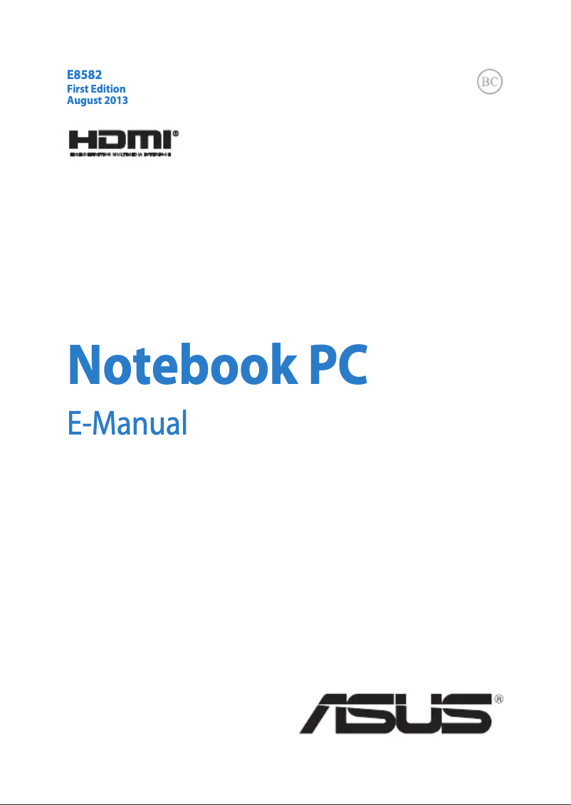 Page 1 de la notice Manuel utilisateur Asus Pro B Advanced BU401LA-0051C4200U ultrabook