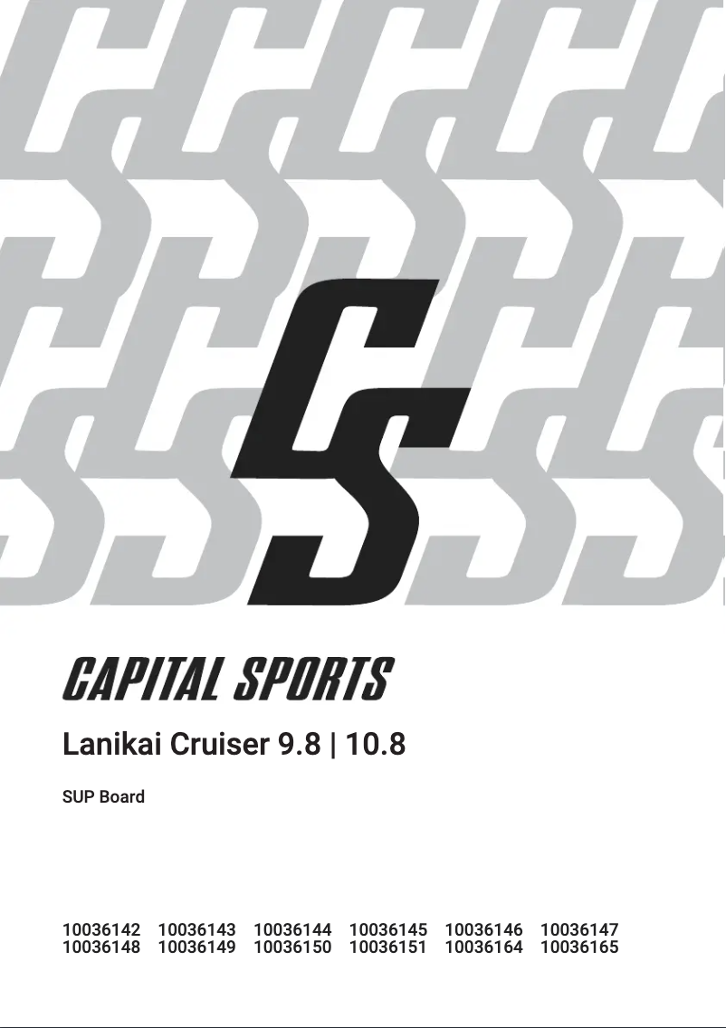 Page n°1 - Manuel utilisateur Capital Sports Lanikai Cruiser 10.8