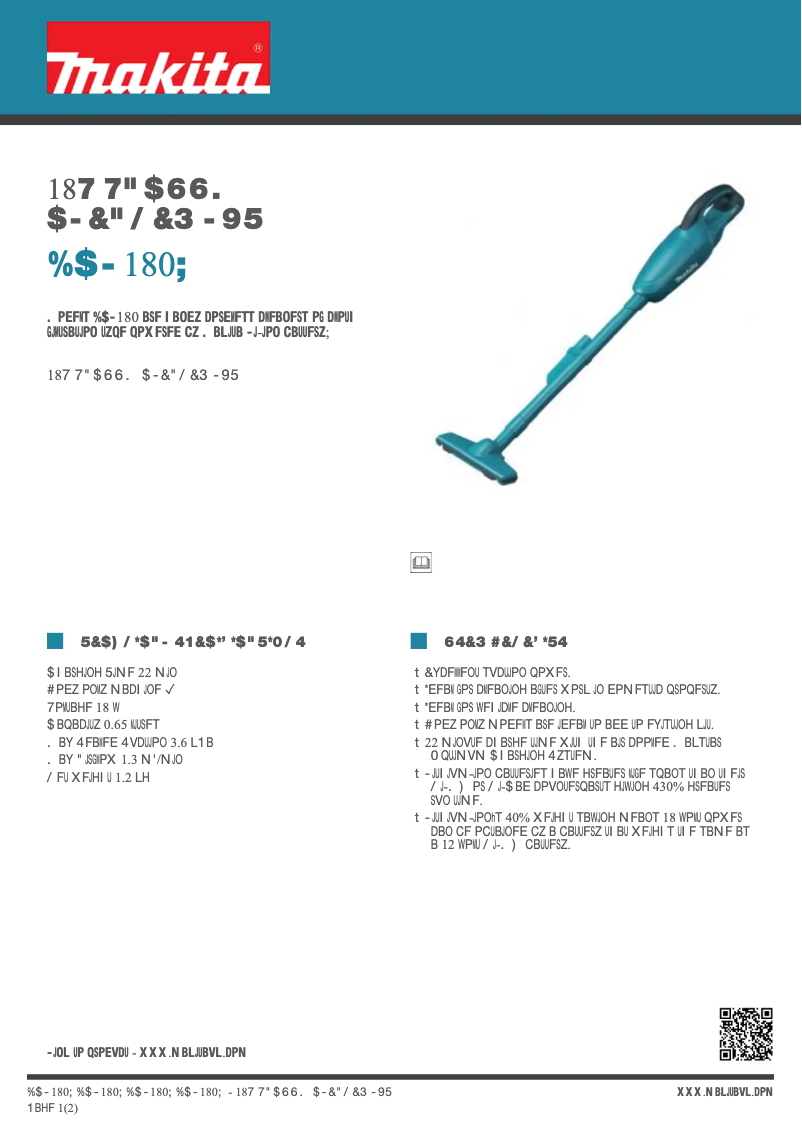 Image de la première page du manuel de l'appareil DCL180Z