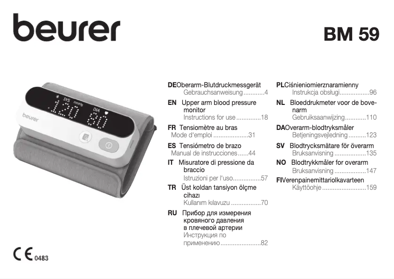 Image de la première page du manuel de l'appareil BM 59