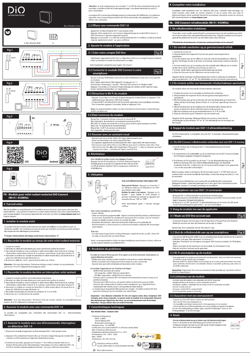 Image de la première page du manuel de l'appareil REV-SHUTTER-MOD