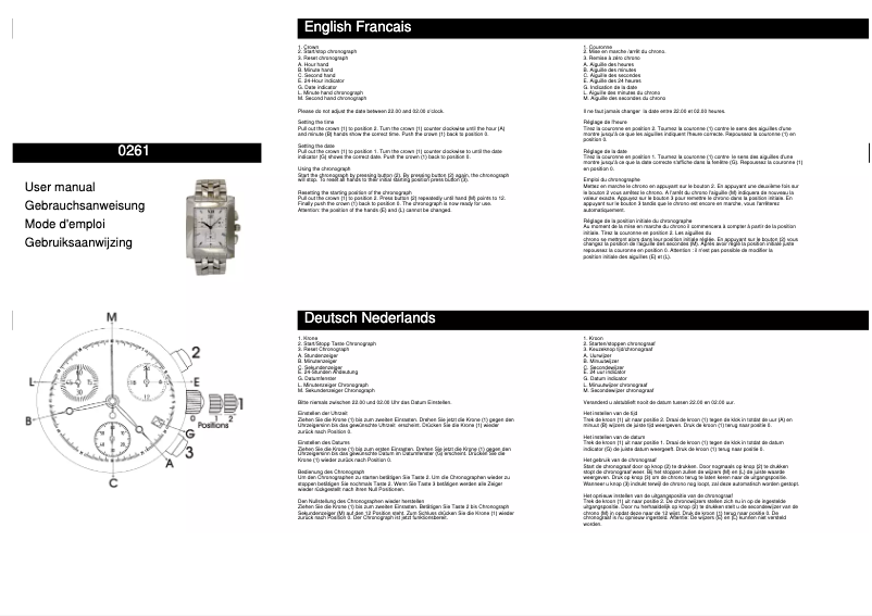 Page 1 de la notice Manuel utilisateur Davis 0261