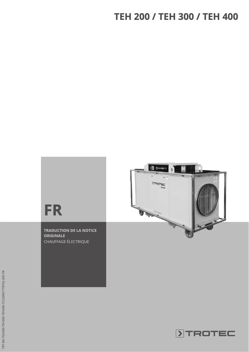 Page n°1 - Manuel utilisateur Trotec TEH 400
