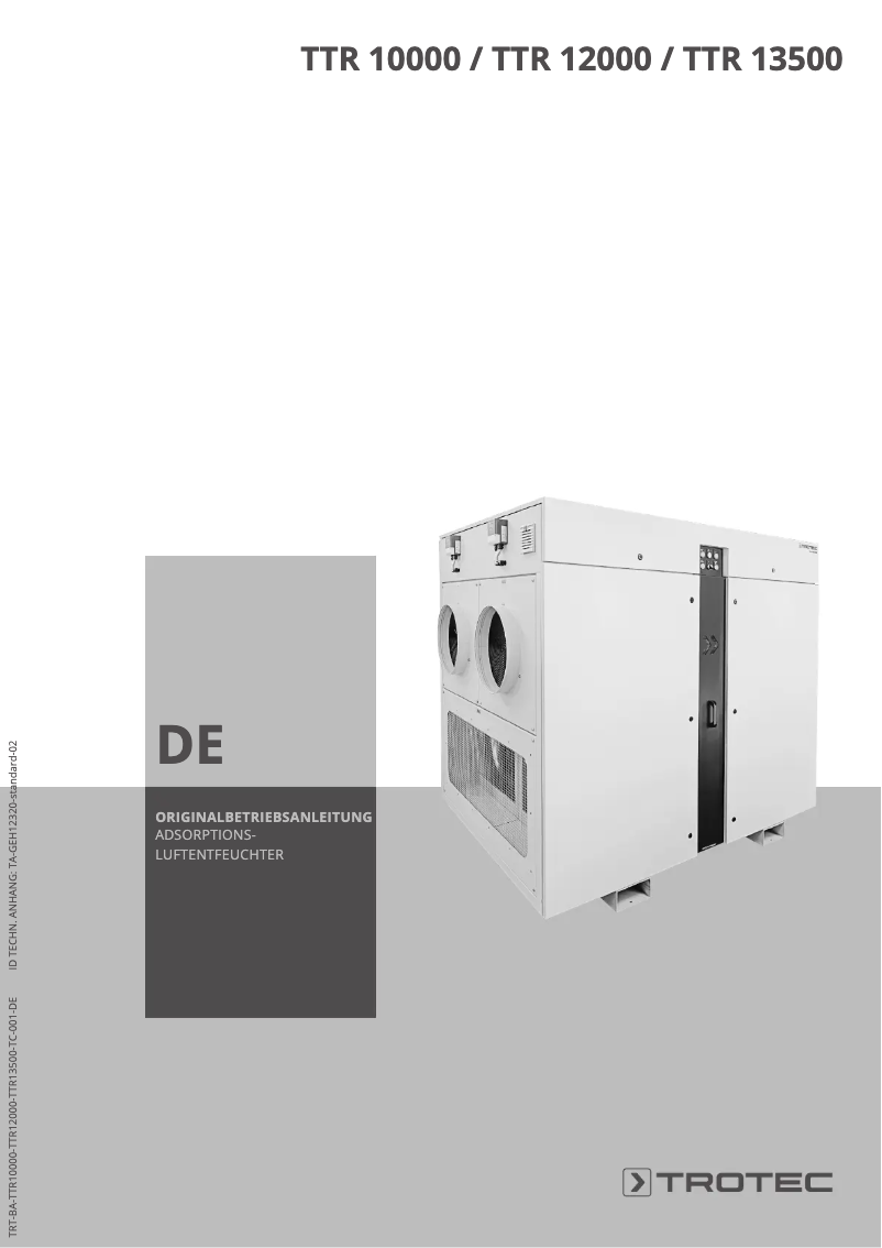 Image de la première page du manuel de l'appareil TTR 12000