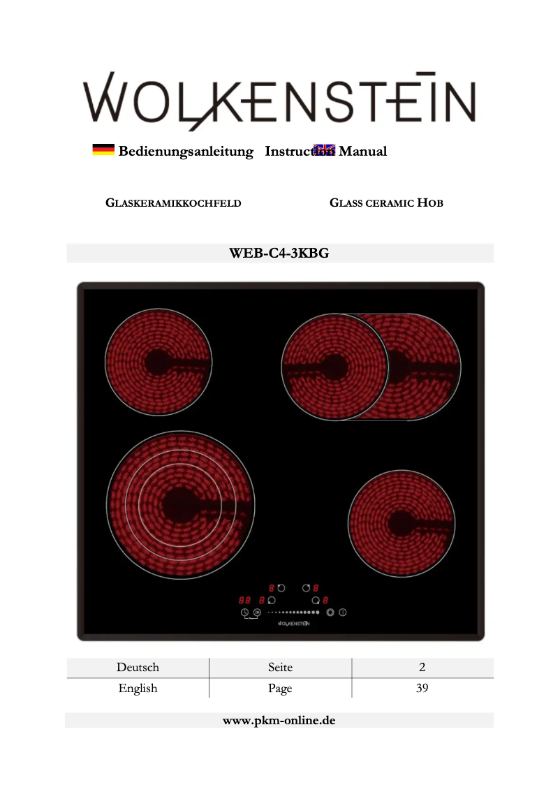 Página 1 del manual Manual de usuario Wolkenstein WEB-C4-3KBG