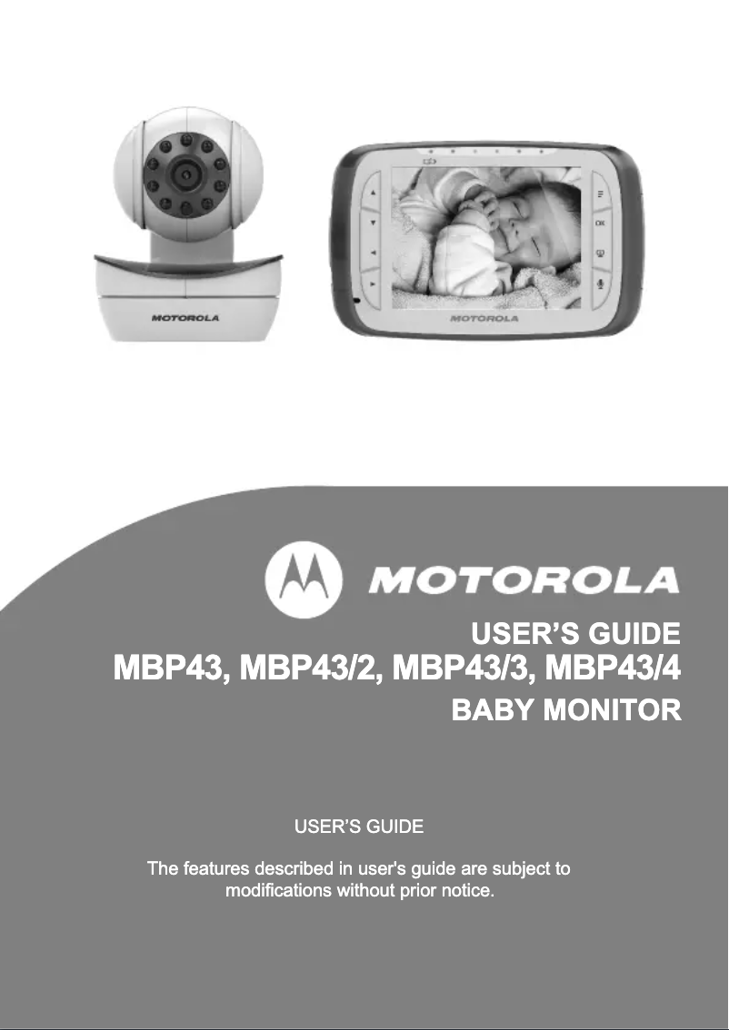 Image de la première page du manuel de l'appareil MBP43-3